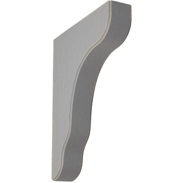 Ekena Millwork 1 3/4"W x 8 1/2"D x 11"H Plymouth Wood Vintage Decor Bracket, Pebble Grey BKTWD02X09X11PLPG - main